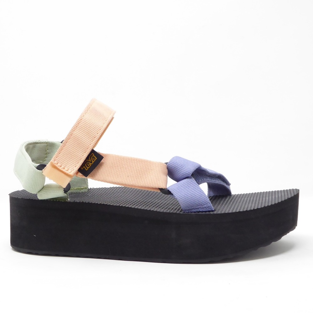 Teva Multicolor Platform Sandal - Peach, Lavender, Mint, Black